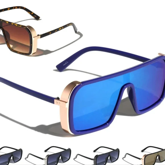 BRAND NEW! MUST HAVE RETRO, BOHO, CHIC, SEXY FASHION SIDE SHIELD SUNGLASSES - Picture 2 of 6